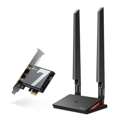 TP-LINK ARCHER TBE550E BE9300 Tri-Band Wi-Fi 7 Bluetooth PCI Express Adapter - 4895252507836
