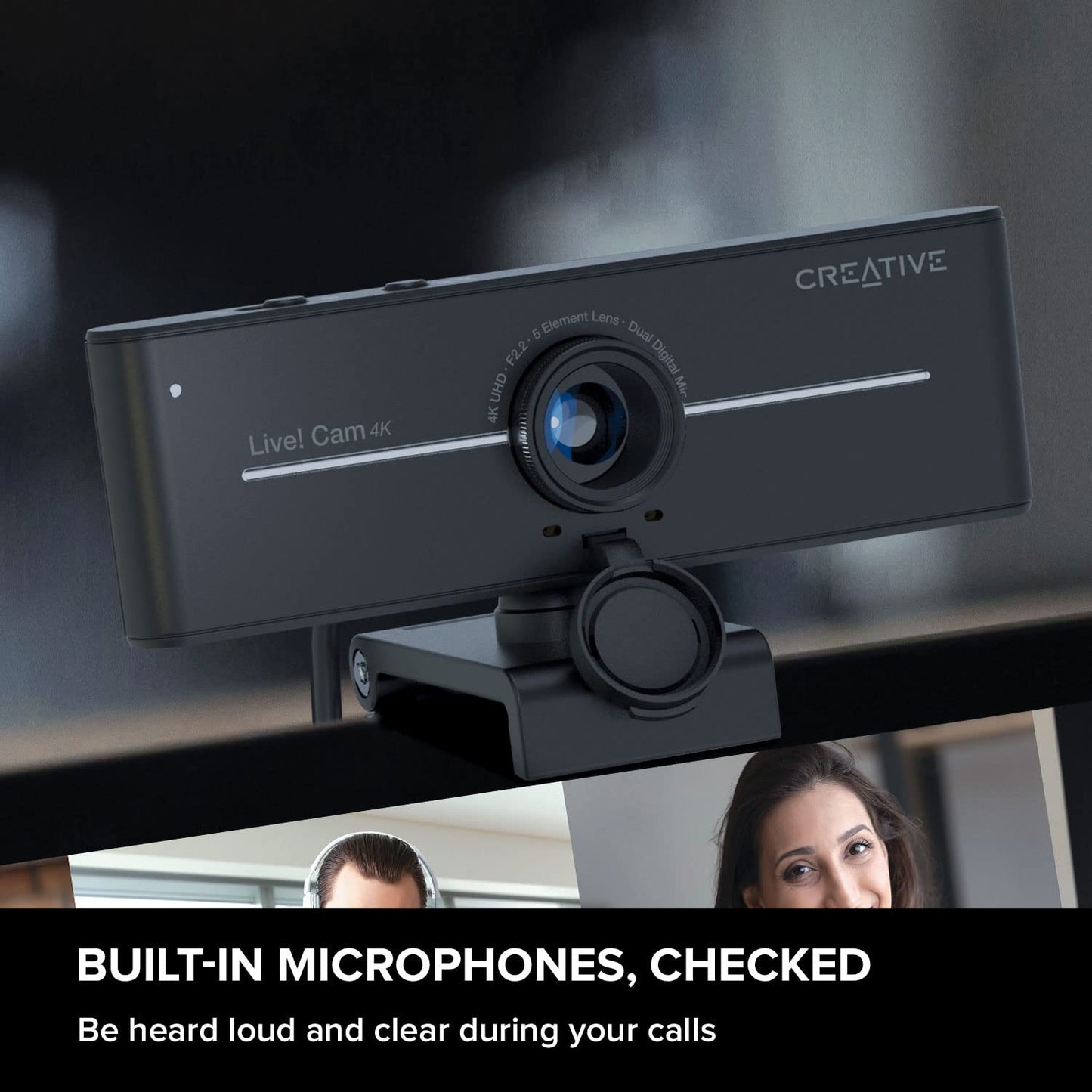 Creative Live! Cam 4K UHD USB Webcam - 5390660196706