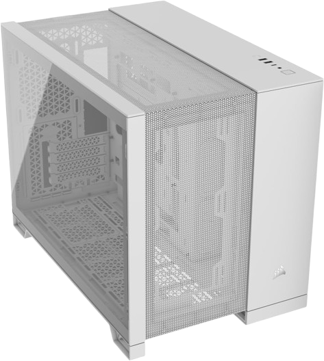 Corsair 2500D AIRFLOW Micro ATX Dual Chamber PC Case - White - 840006671428