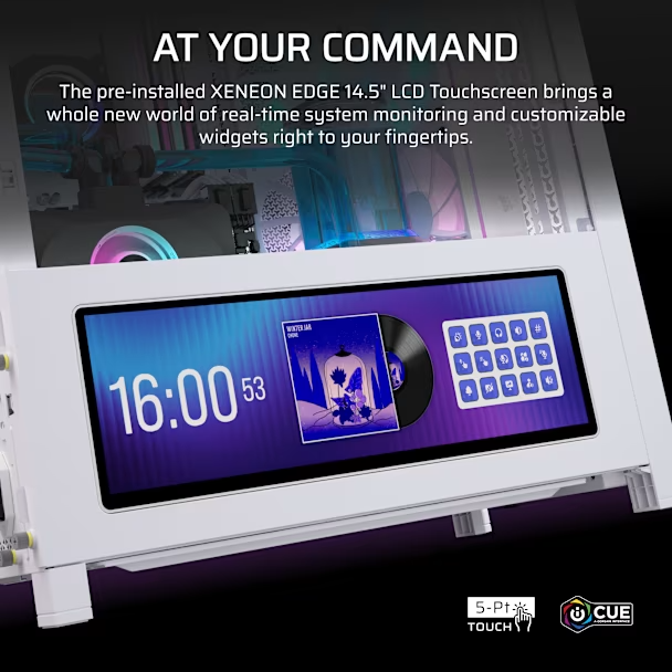 Corsair FRAME 4000D LCD RS ARGB - White - CS-CC-9011327-WW
