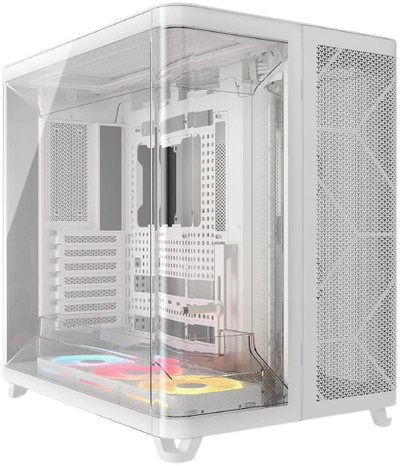 Corsair AIR 5400 LX-R iCUE LINK Tempered Glass Mid-Tower - White - CS-CC-9011321-WW