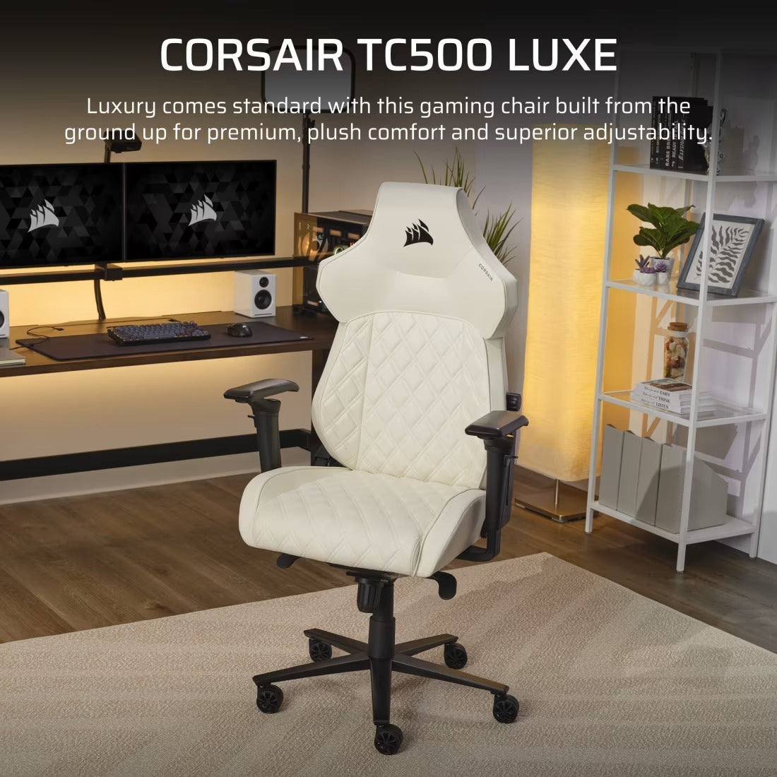 Corsair TC500 LUXE Gaming Chair - Frost - 840006678441