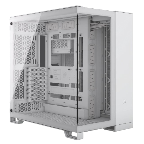 Corsair 6500X Mid-Tower Dual Chamber PC Case - White - 840006664703
