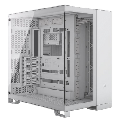 Corsair 6500X Mid-Tower Dual Chamber PC Case - White - 840006664703