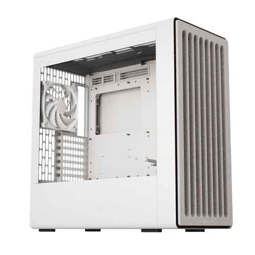 HAVN BF 360 Flow High Airflow ATX Mid Tower PC Case - Black / White