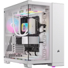 Corsair iCUE LINK 6500X RGB Mid-Tower Dual Chamber PC Case - White- CS-CC-9011270-WW