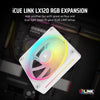 Corsair iCUE LINK LX120 RGB 120mm PWM Fan Single Pack - White - 840006682929