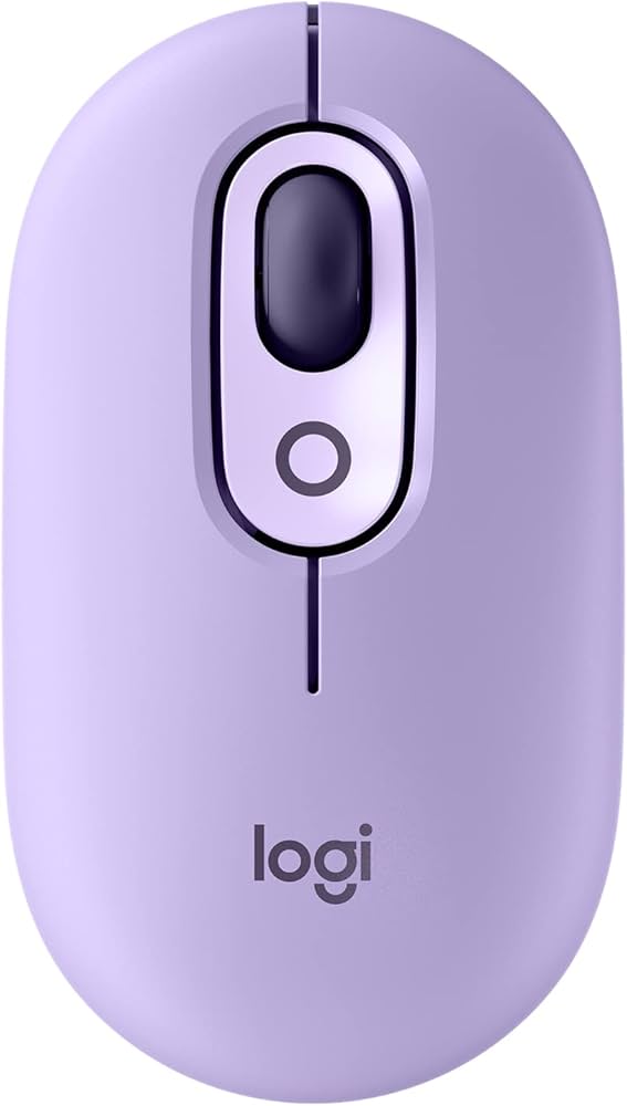 LOGITECH POP MOUSE WITH EMOJI - LILAC (1Y) - 097855198785