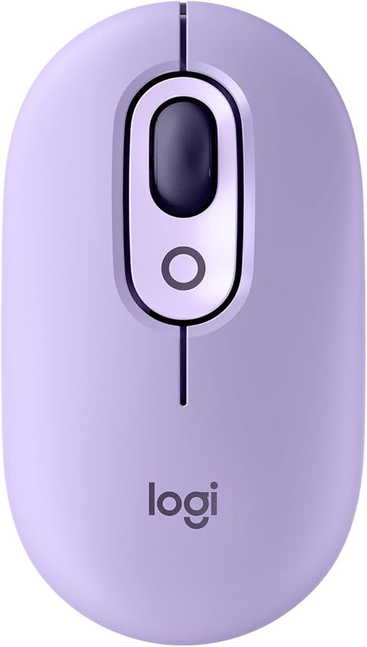 LOGITECH POP MOUSE WITH EMOJI - LILAC (1Y) - 097855198785