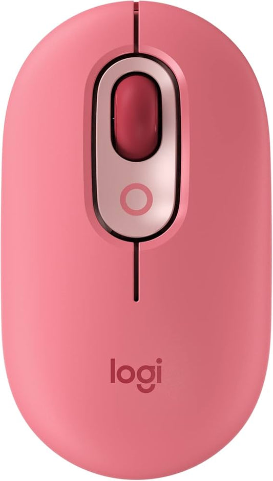 LOGITECH POP MOUSE WITH EMOJI - ROSE (1Y) - 097855198754