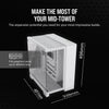 Corsair 6500X Mid-Tower Dual Chamber PC Case - White - 840006664703