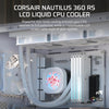 Corsair Nautilus 360 RS LCD Liquid CPU Cooler - White - 840440400363