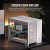Corsair 2500D AIRFLOW Micro ATX Dual Chamber PC Case - White - 840006671428