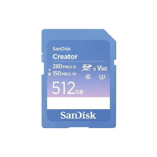 SanDisk Creator SD UHS-II Card 512GB - 619659216610