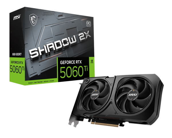 MSI GeForce RTX™ 5060Ti 8G SHADOW 2X OC PLUS - 4711377340281