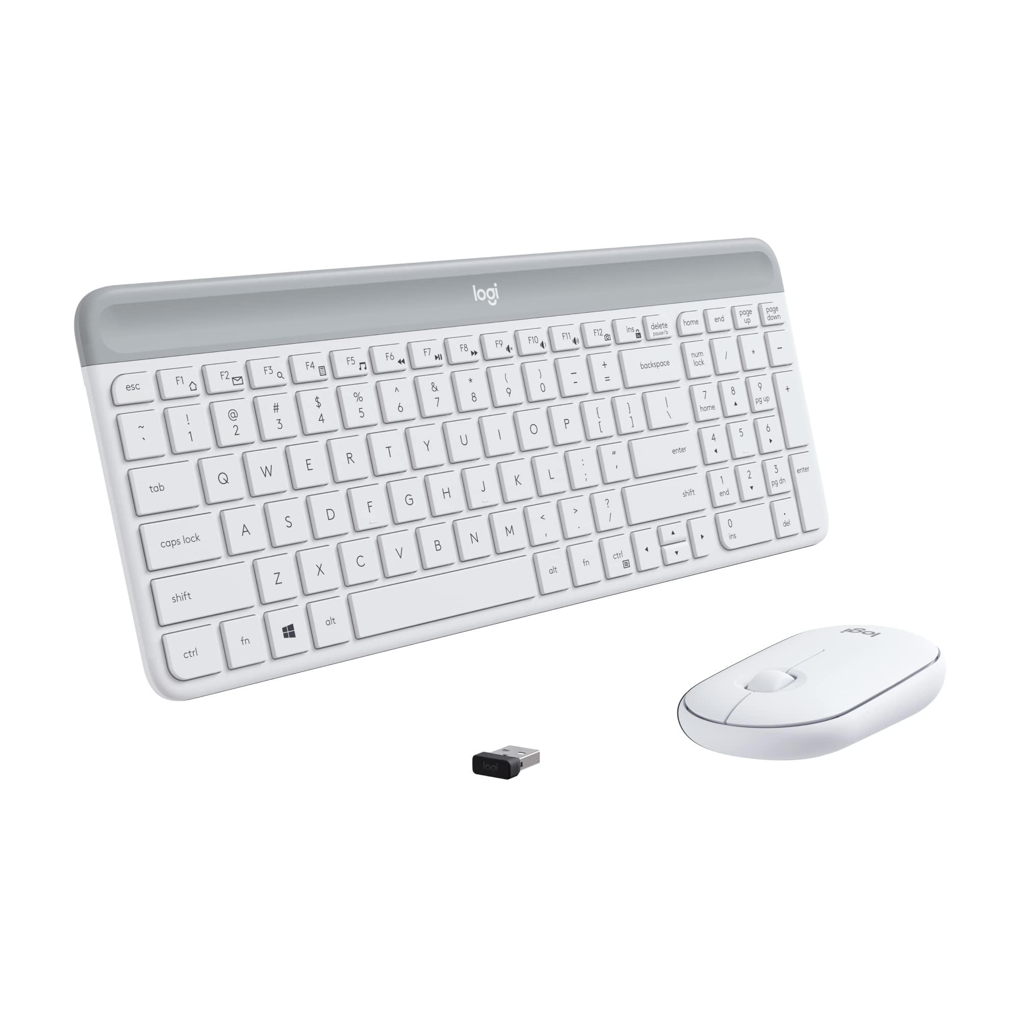 LOGITECH MK470 WIRELESS SLIM COMBO OFF WHITE (1Y) - 097855152138