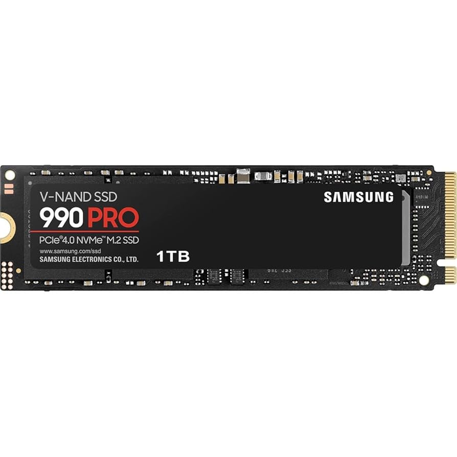 SAMSUNG 990 PRO 1TB 7450MB/s PCIe4.0 NVMe M.2 SSD(5YRS) - 8806094215021