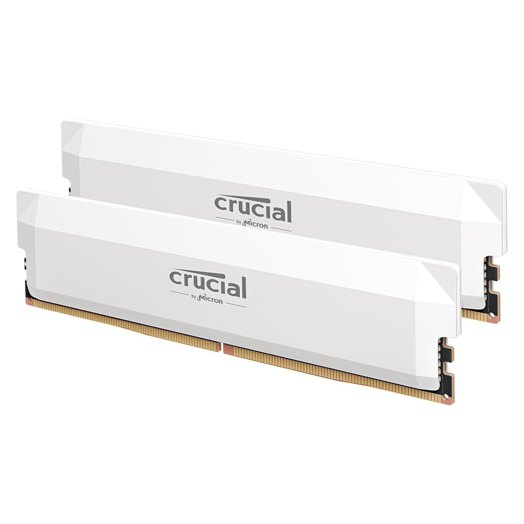 CRUCIAL PRO DDR5 WHITE 6000MT/s 32GB(16GBx2) CL36 INTEL/AMD EXPO KIT - 649528943019