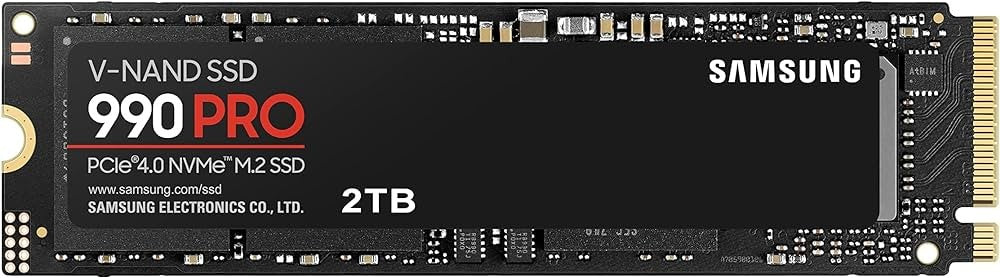 SAMSUNG 990 PRO 2TB 7450MB/s PCIe4.0 NVMe M.2 SSD(5YRS) - 8806094215038
