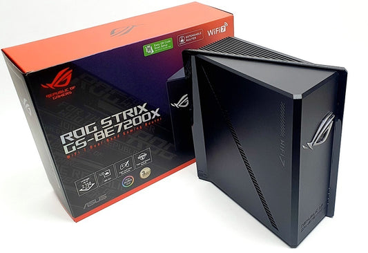 ASUS ROG STRIX GS-BE7200X Dual-band WiFi 7 Gaming Router, 10G port, AURA RGB - GS-BE7200X