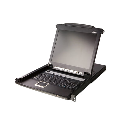 ATEN CL5708M-ATA-AE 8-Port PS/2-USB VGA Single Rail LCD KVM Switch - 672792005862