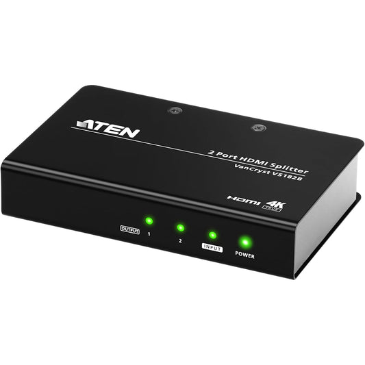 ATEN VS182B-AT-E 2-Port True 4K HDMI Splitter - 672792007316