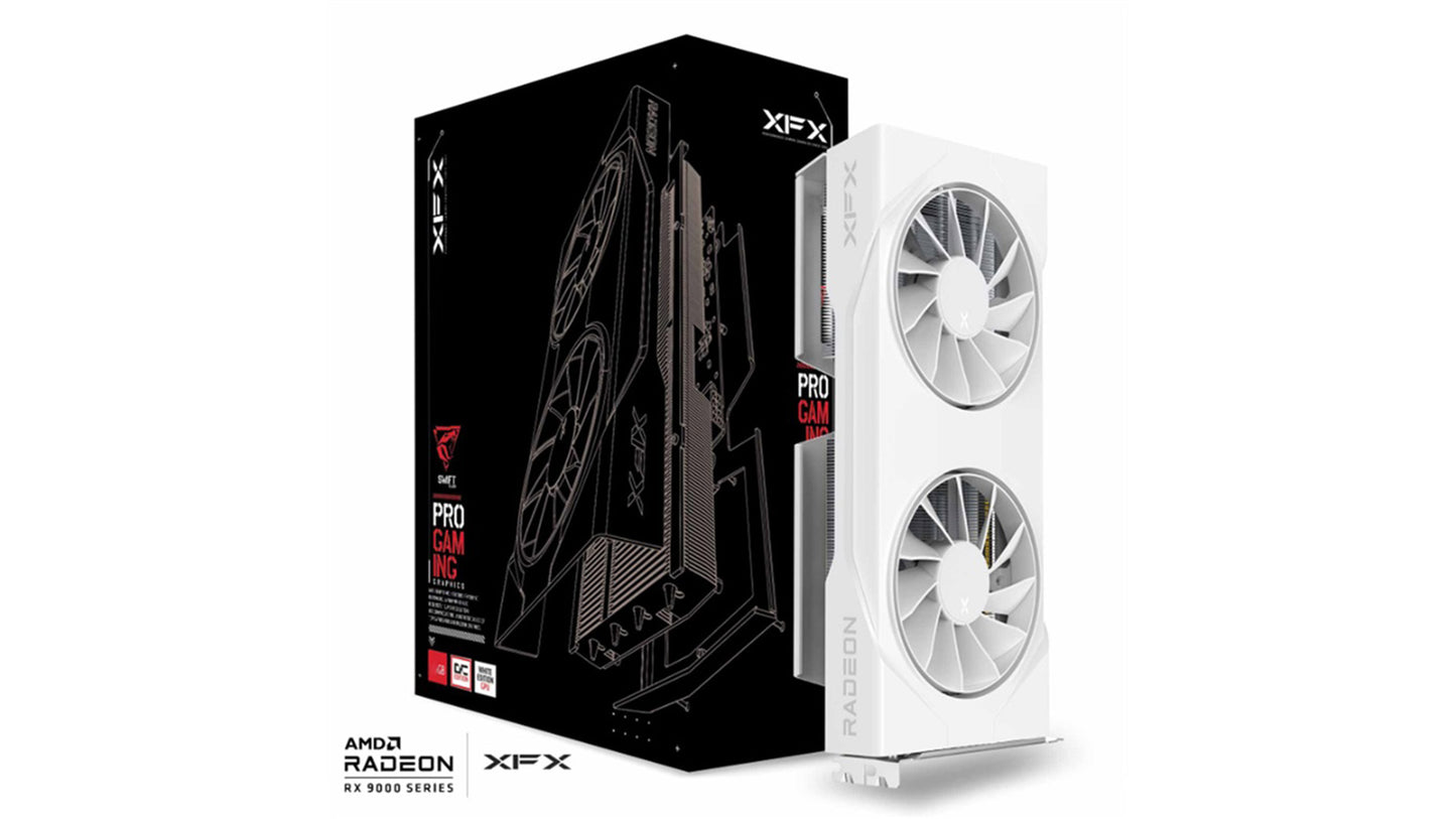 XFX SWIFT RADEON RX9060XT OC BLACK/WHITE GAMING EDITION 16GB TWIN FAN GDDR6(2YRS)- 840191503214,840191503221