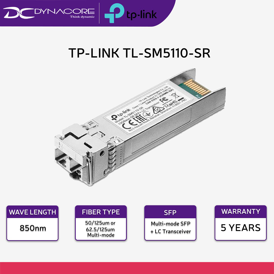 TP-LINK TL-SM5110-SR 10GBASE-SR SFP+ LC TRANSCEIVER - 6935364006297
