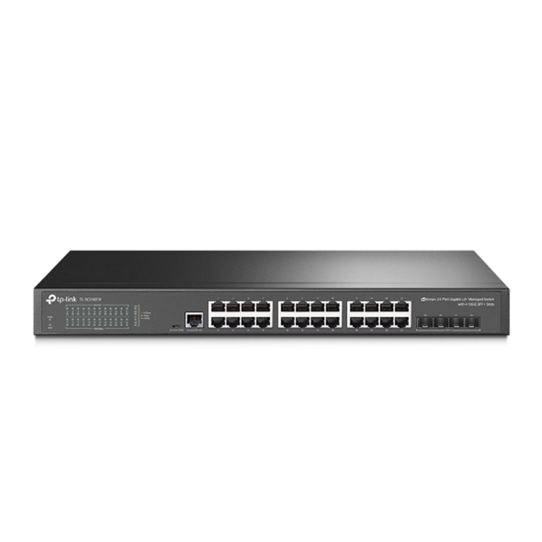 TP-Link TL-SG3428X JetStream 24-Port Gigabit L2+ Managed Switch with 4 10GE SFP+ Slots - 6935364010522