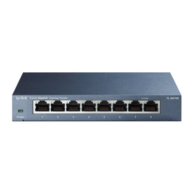 TP-Link TL-SG108 8-Port 10/100/1000Mbps Desktop Switch - 6935364021153
