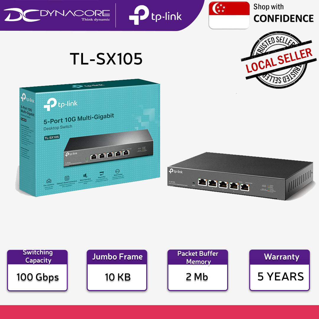 TP-Link TL-SX105 5-Port 10G Desktop Switch - 6935364030896