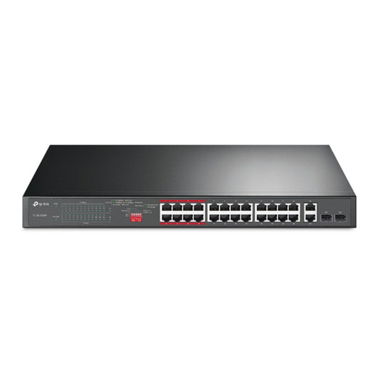 TP-Link TL-SL1226P 24-Port 10/100Mbps + 2-Port Gigabit Unmanaged PoE+ Switch 6935364089443