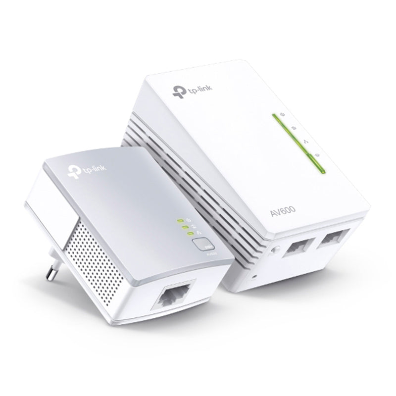 TP-Link TL-WPA4220KIT 300Mbps AV600 Wi-Fi Powerline Extender Starter Kit - 6935364097547