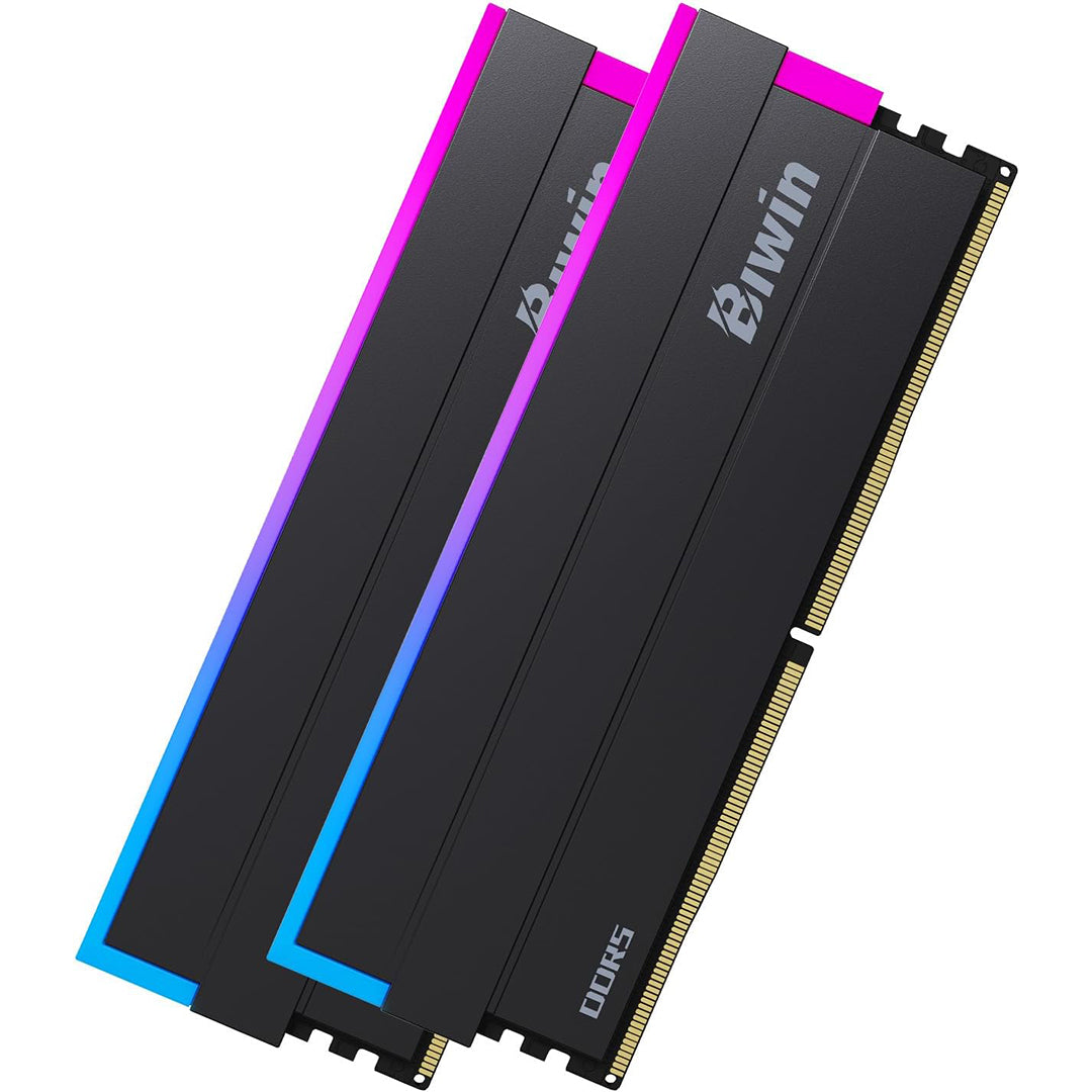BIWIN DW100 DDR5 2X16GB (32GB) BLACK OPAL RGB 6000MHz BLACK RAM - 6955914640269