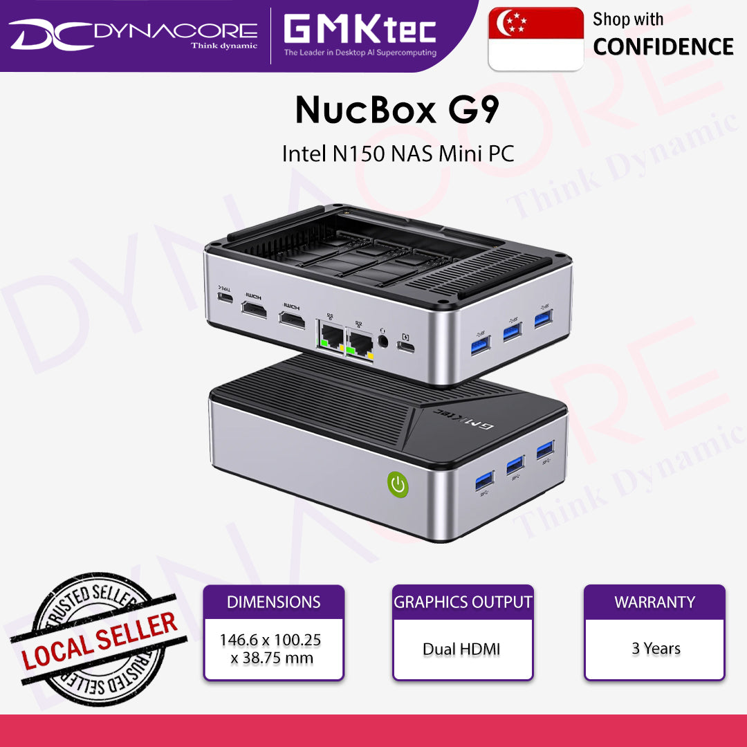 GMKTEC NucBox G9 Intel N150 NAS Mini PC - 12GB RAM, 64GB eMMC, 2TB