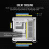 Corsair 6500X Mid-Tower Dual Chamber PC Case - White - 840006664703