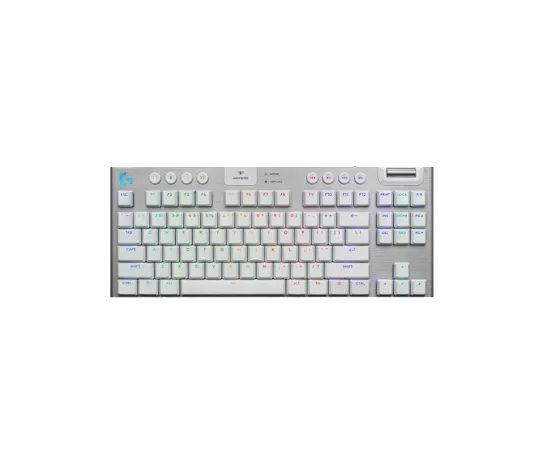 Logitech G915 X Lightspeed TKL Low-Profile Wireless Gaming Keyboard Tactile Switches - White - 097855195111