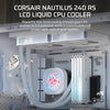 Corsair Nautilus 240 RS LCD Liquid CPU Cooler - White - 840440400349
