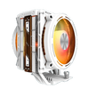 DarkFlash E400 Plus CPU Air Cooler Dual 120mm PWM ARGB Fans - White - E400 PLUS WHITE
