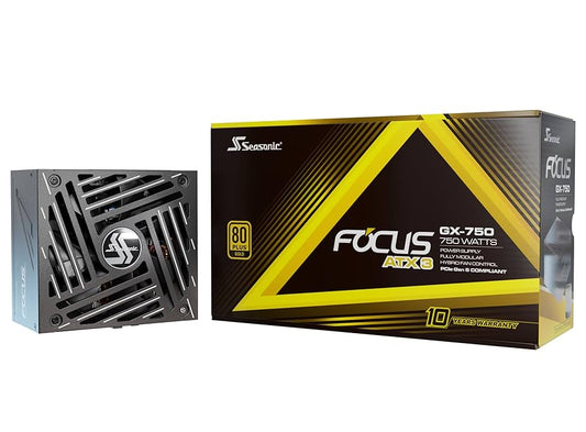 SEASONIC FOCUS GX-750W V4 ATX3.1 PCIe 5.1 80+ GOLD FULL MODULAR PSU(10YRS) - 4711173878445