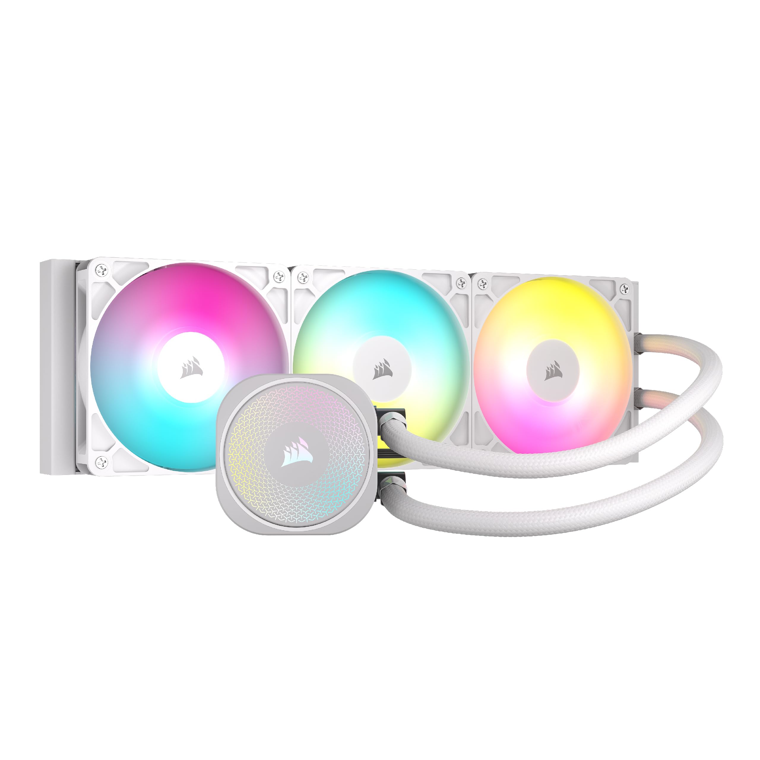 CORSAIR NAUTILUS 360 RS ARGB WHITE PERFORMANCE 360MM LIQUID COOLER(5YRS) - 840006687597