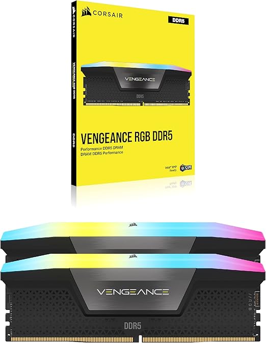 CORSAIR VENGEANCE RGB DDR5 GREY 6000MHz 32GB(16GBx2) CL30 KIT(LIMITED LT) - 840006600107