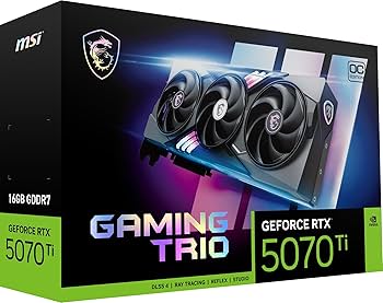 MSI GEFORCE RTX5070Ti 16GB GAMING TRIO OC TRIPLE FAN GDDR7(3YRS) - 4711377301541