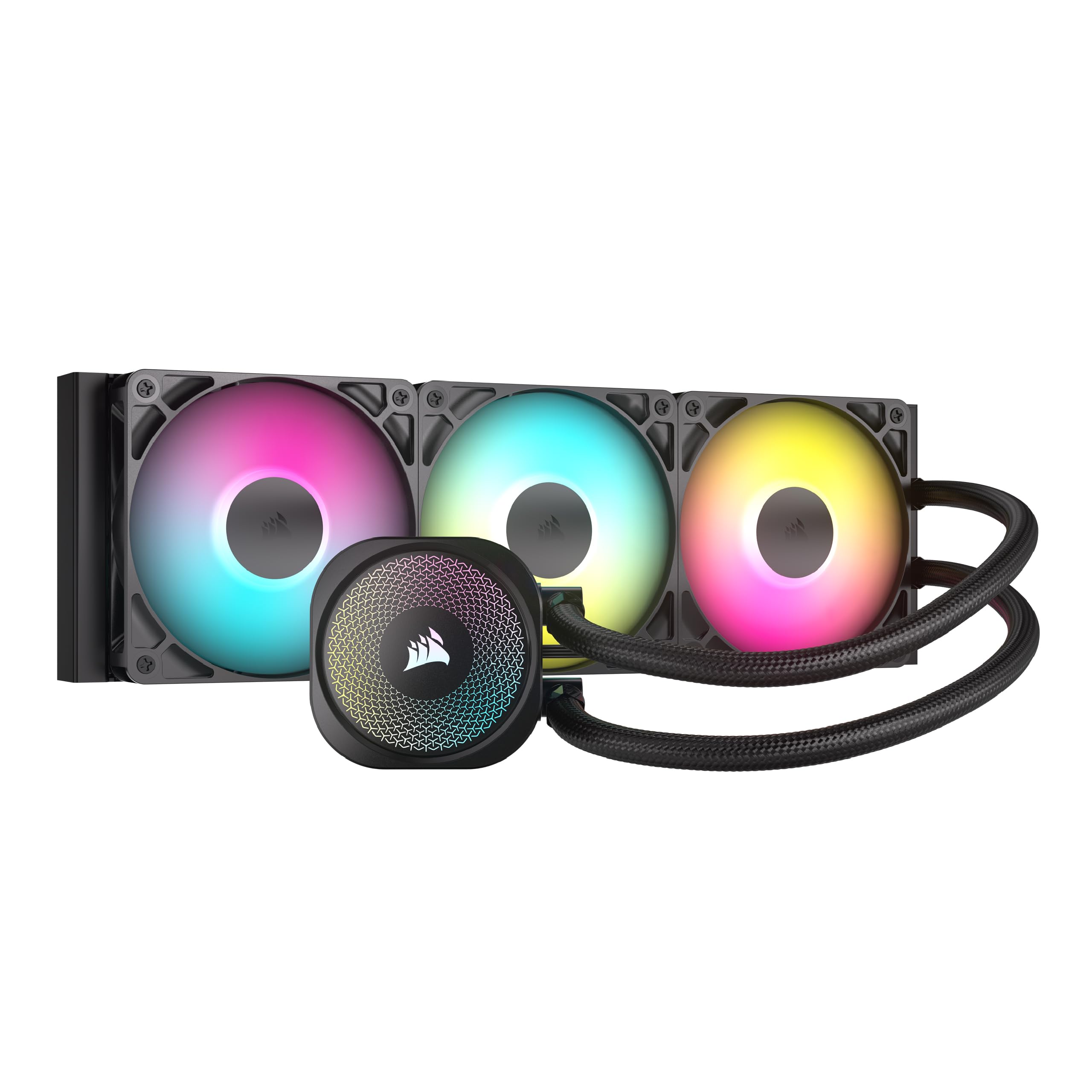 CORSAIR NAUTILUS 360 RS ARGB BLACK 360MM AIO LIQUID COOLER(5YRS) - 840006687573