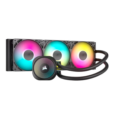 CORSAIR NAUTILUS 360 RS ARGB BLACK 360MM AIO LIQUID COOLER(5YRS) - 840006687573
