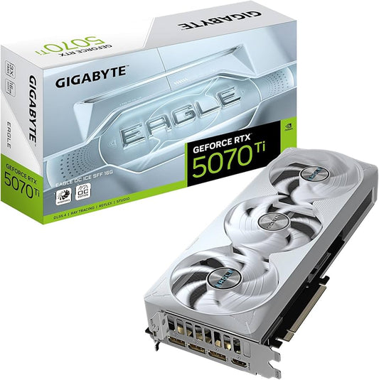 GIGABYTE GEFORCE RTX5070Ti EAGLE OC ICE SFF 16GB TRIPLE FAN GDDR7(3YRS) - 4719331355869
