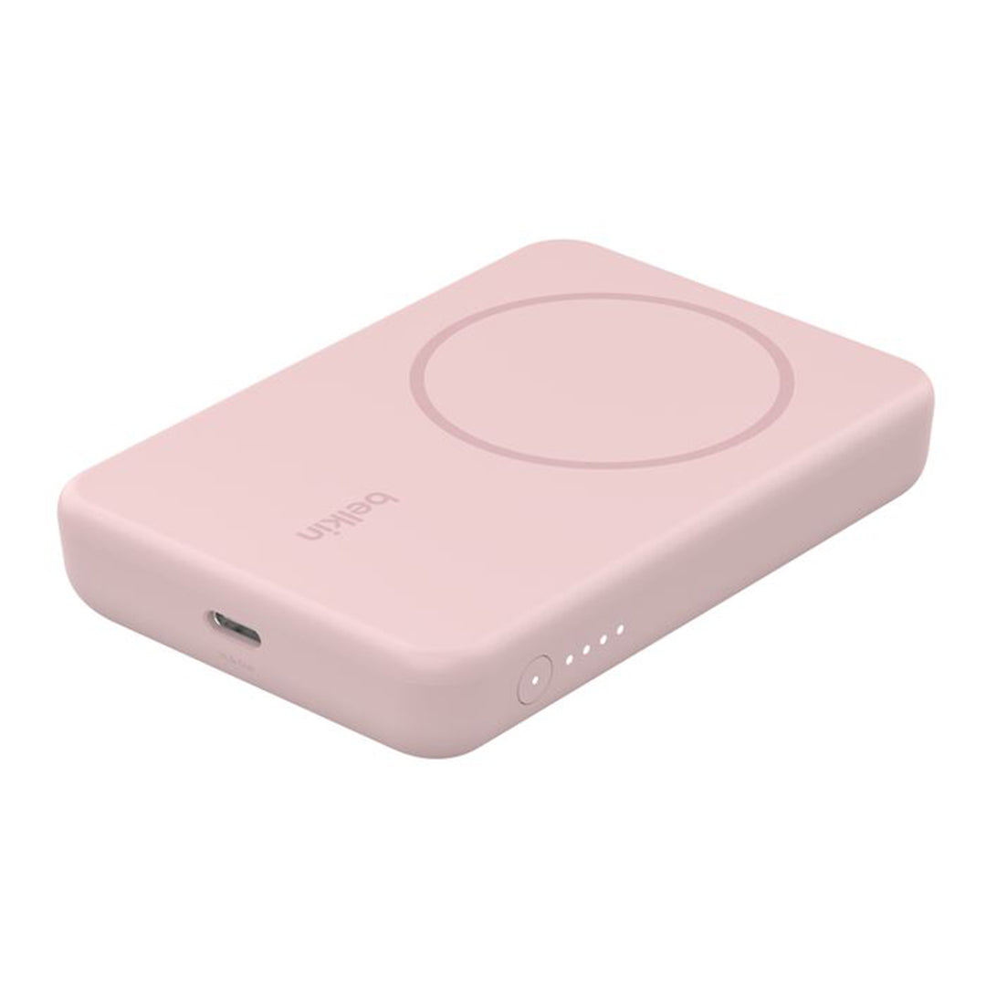 Belkin BoostCharge Magnetic Wireless Power Bank 5K + Stand - BPD004QCPK - 745883853878