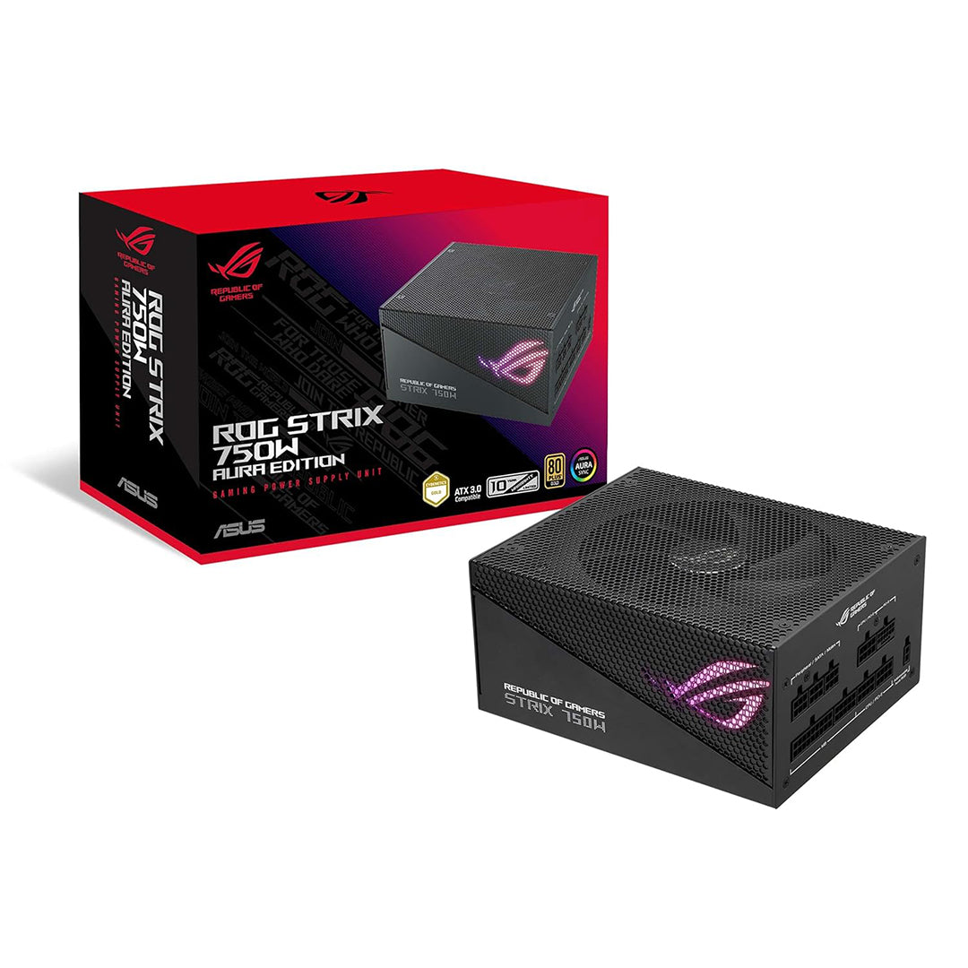 ASUS ROG STRIX 750W GOLD AURA EDITION GAMING PSU - 195553721707 ...
