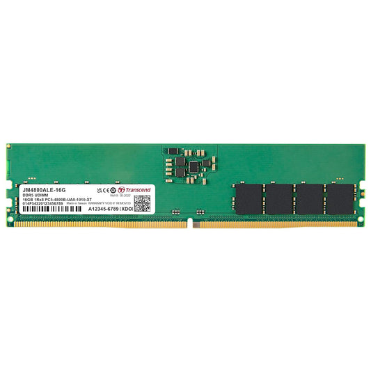 TRANSCEND JM4800ALE-16G 4800MHz 16GB SINGLE STICK DESKTOP RAM (LLT) - 760557844389