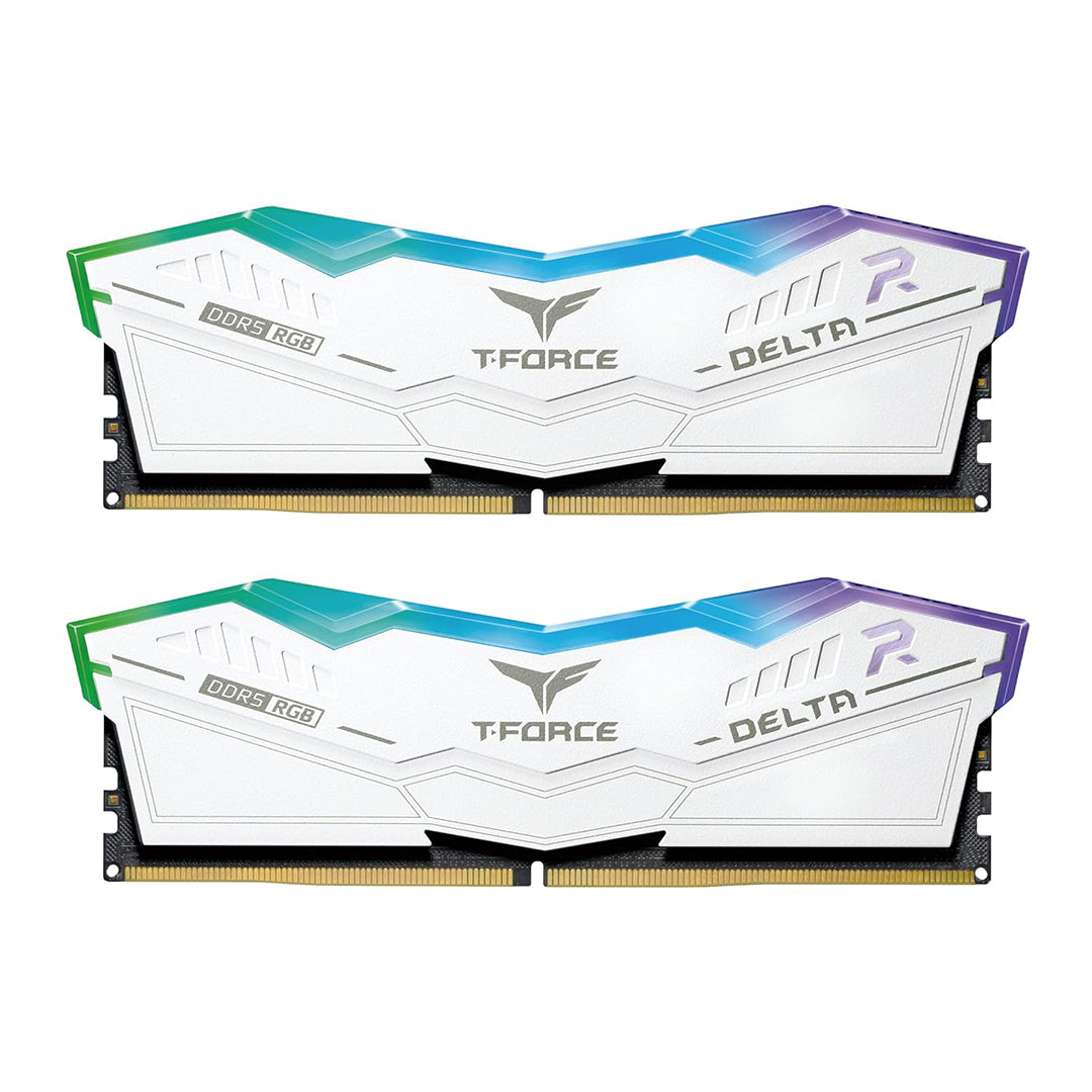 TEAM T-FORCE DELTA RGB WHITE DDR5 6000MHz 64GB(32GBx2) CL38 KIT - 765441664142